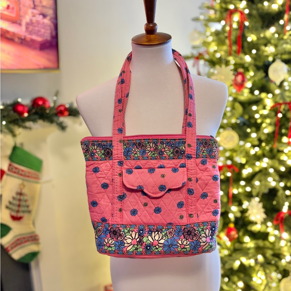 Vintage Quilted Tote Bag